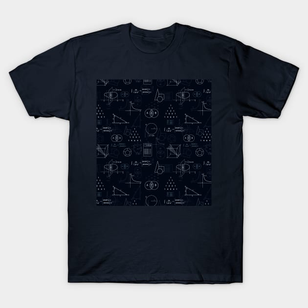 Maths pattern T-Shirt by smartsman